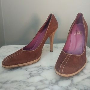 Charles David collection suede heels